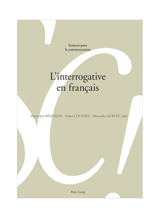 L'Interrogative En Francais paperback french - 1 Jul 2018
