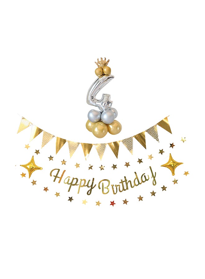 مس تيارا بالون زينة حفلة عيد الميلاد مع راية