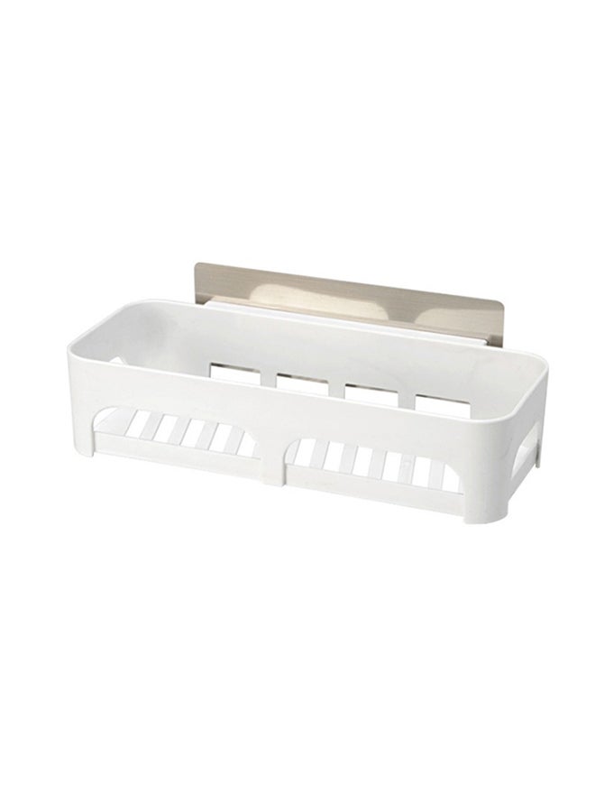 Plastic Dish Drainer Rack Home Kitchen Organiser White 6.8cm - Image 1
