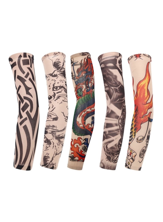 10Pcs Unisex Outdoor Sports Tattoo Seamless UV Sun Protection Arm Cover Sleeves 17.2x9.15x2.3cm - Image 2
