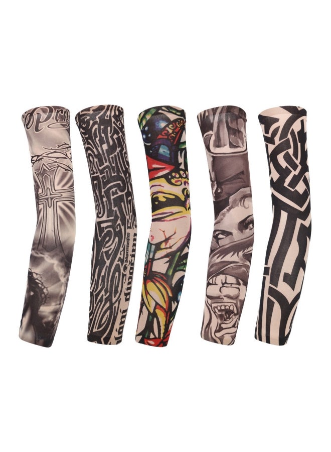 10Pcs Unisex Outdoor Sports Tattoo Seamless UV Sun Protection Arm Cover Sleeves 17.2x9.15x2.3cm - Image 3