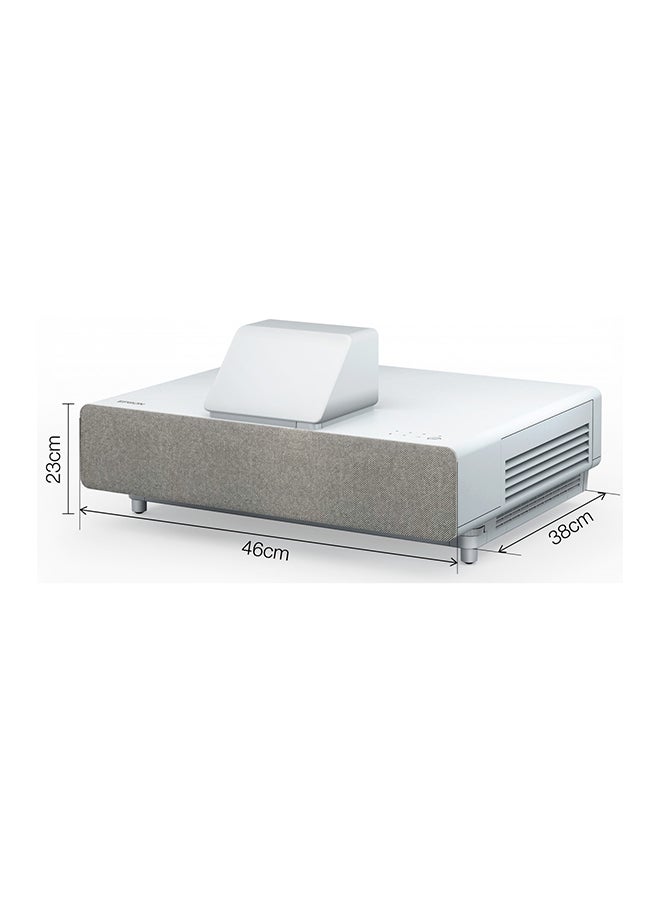 EPSON - EH-LS500W Android TV Edition 4000 Lumens Home Cinema Projector V11H956540DA White - Image 1