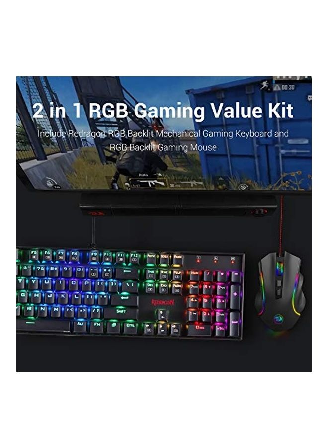 REDRAGON - K551-RGB-BA Mechanical Gaming Keyboard And Mouse Combo - Image 1