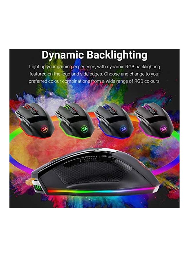 M801 PC Gaming Mouse MMO 9 Programmable Buttons Mouse- wireless
