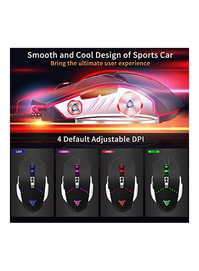 LENRUE - 7 Programmable Buttons Gaming Wired Mouse - Image 1
