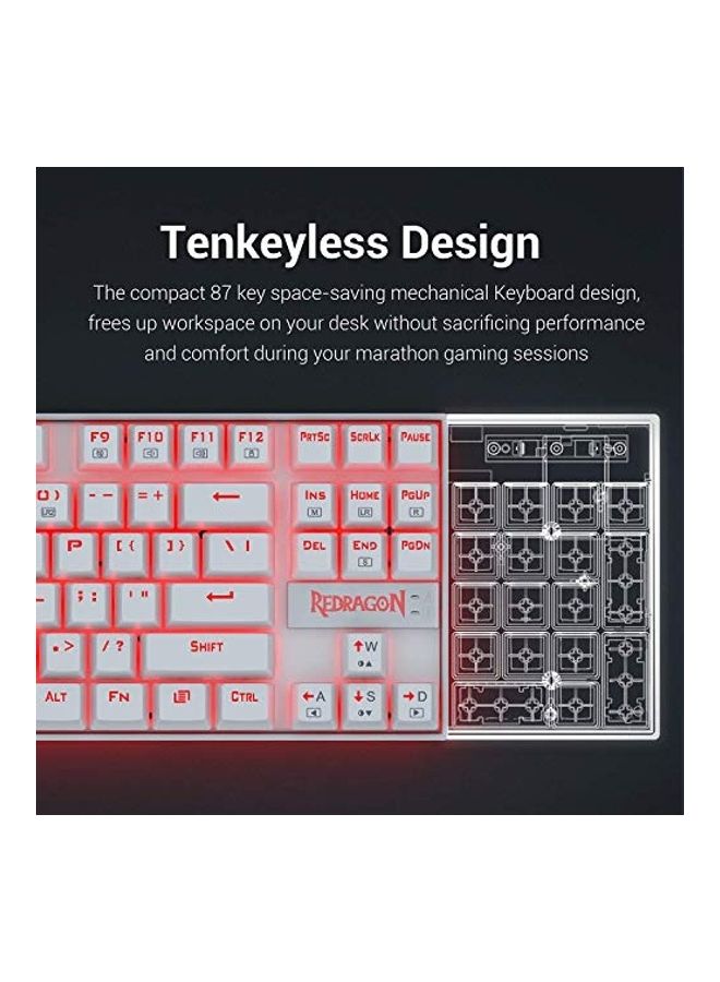 K552 RED Backlit Mechanical Gaming Keyboard - wired