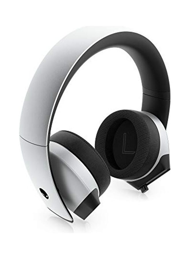 Alienware - Alienware 7.1 PC Gaming Headset AW510H (Lunar Light): 50 mm Hi-Res Drivers Noise Cancelling Mic - Multi-Platform Compatible (PS4, Xbox One, Switch) - wireless - Image 1