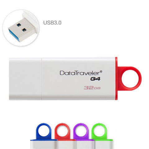 32GB USB 3.0 DTIG4/32GBET U Disk External Storage Memory  Data Traveler Flash Pen Drive C2932-32-L White & Red