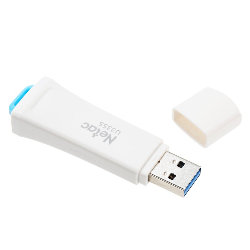 Netac - U335S 128GB Write Protect USB3.0 Memory USB Flash  Drive Disk C4838-128GB-L White - Image 1