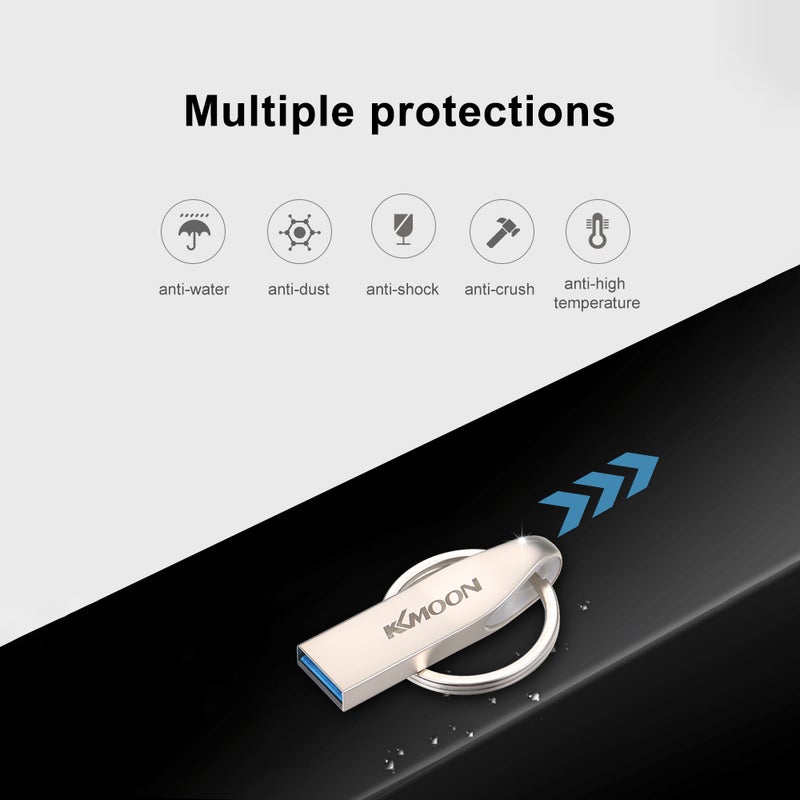 KKmoon 16GB Mini Portable USB3.0 Flash Pen Drive For PC Laptop C8244-16-L Silver  - Image 5