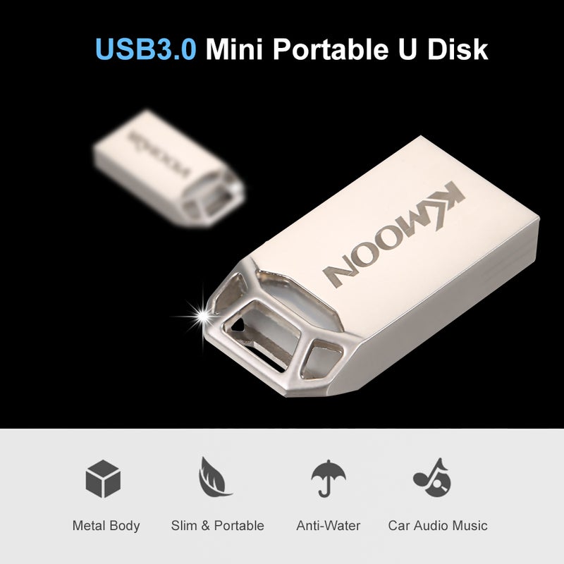 KKmoon 64GB Mini Portable USB3.0 Flash Pen Drive For PC Laptop C8246-64-L Silver  - Image 5