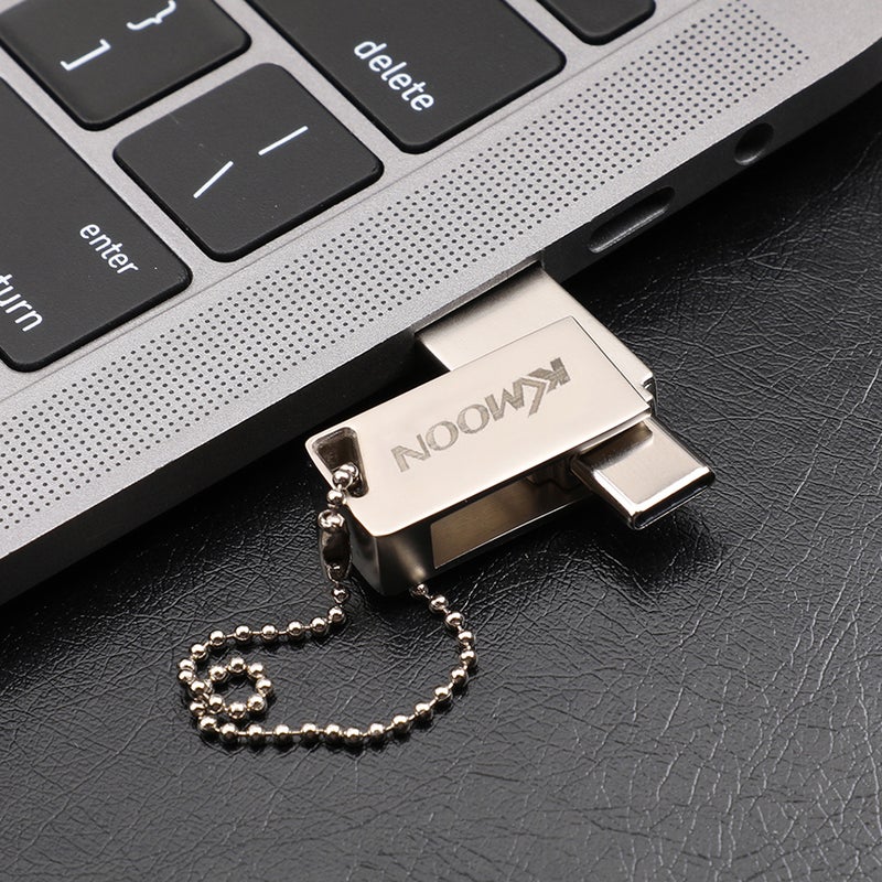 KKmoon 32GB Mini Portable Type-C USB3.0 Flash Pen Drive C8247-32-L Silver  - Image 4