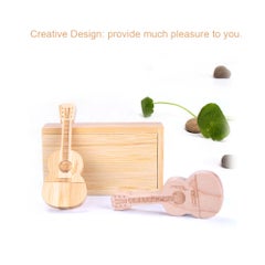 yvonne 64GB Memory Wooden Guitar Shaped USB Pen Drive C6714-64-L Brown  - Image 5