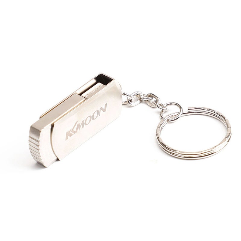 CW10060 128GB Memory Mini Portable USB2.0 Pen Drive With Key Ring C7191S-L Silver  - Image 3