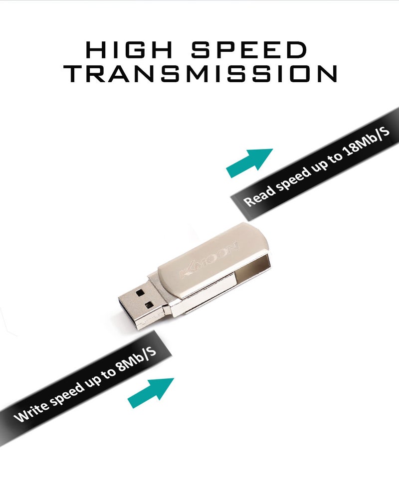 CW10060 128GB Memory Mini Portable USB2.0 Pen Drive With Key Ring C7191S-L Silver  - Image 5