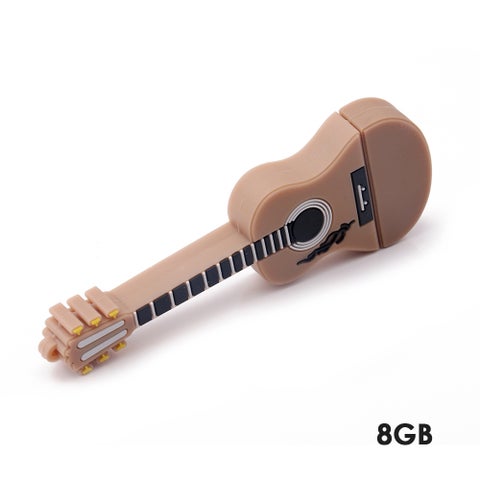 Mini Guitar USB Flash Pen Drive C6260BR-8-L Brown