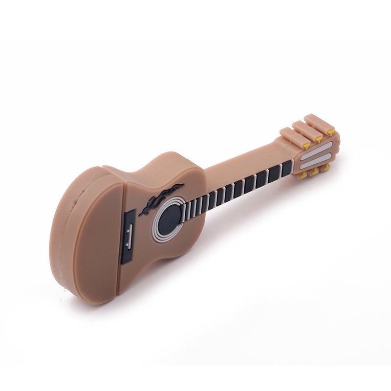 Generic - 2GB Memory Mini Guitar USB 2.0 Flash Pen Drive C6260BR-2-L Brown - Image 1