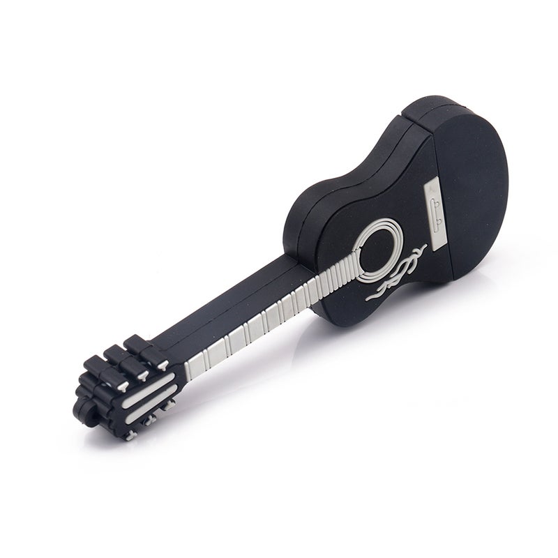 Generic - 2GB Memory Mini Guitar USB 2.0 Flash Pen Drive C6260B-2-L Black - Image 1