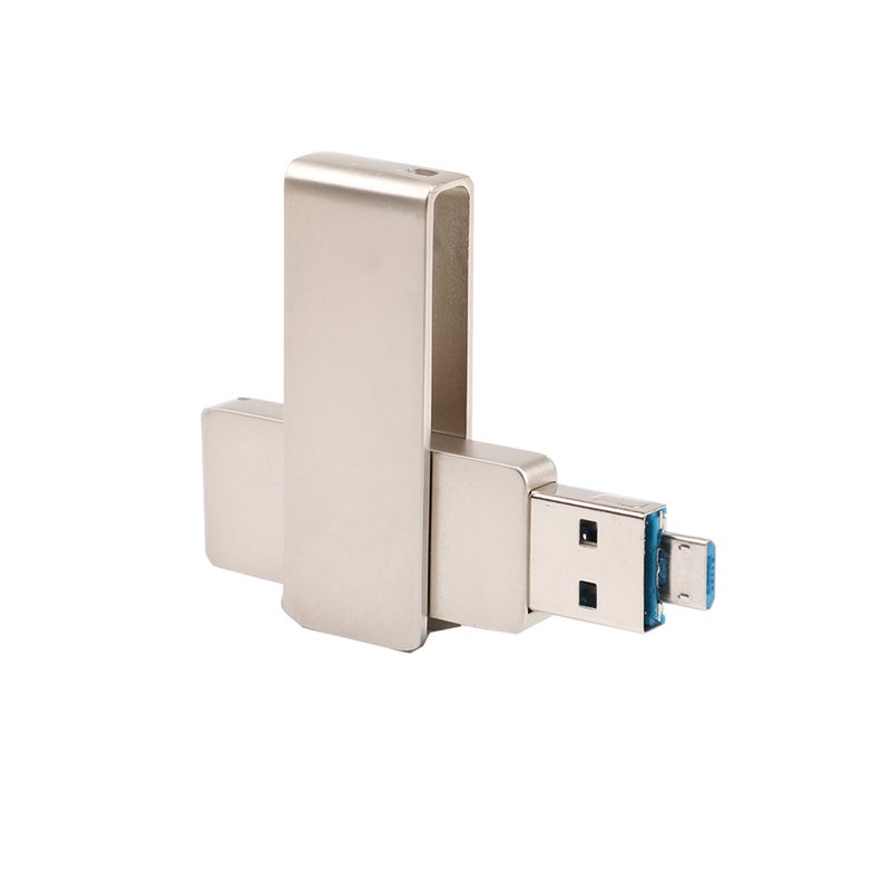 فلاش درايف USB بتقنية OTG 2 في 1 بسعة 128 جيجابايت C5863S-128-L فضي - Image 5