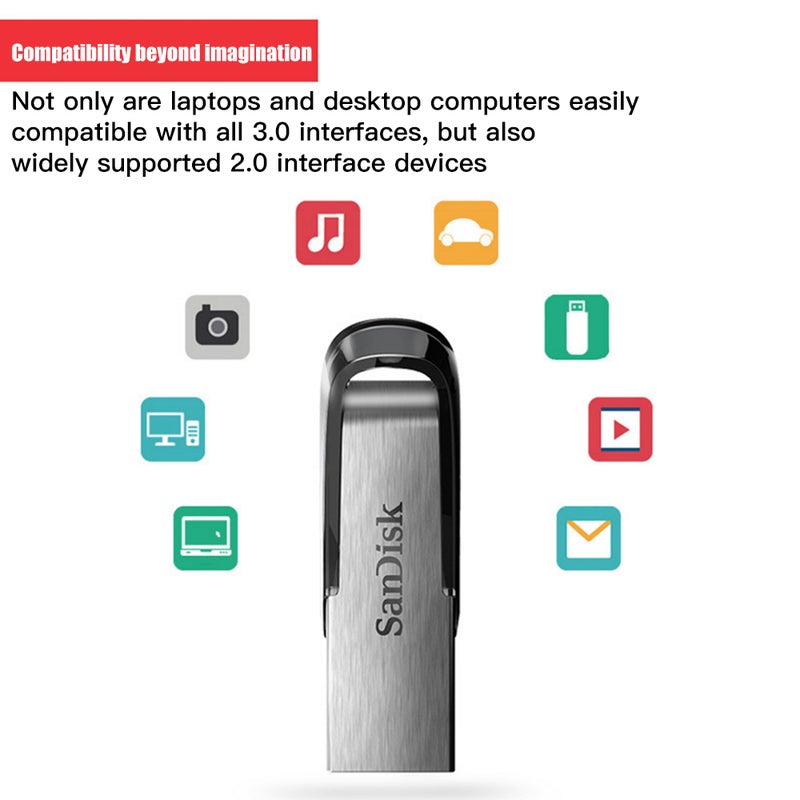 64GB/32GB/16GB Memory USB 3.0 Flash Pen Drive C5998-2-L Silver - Image 3
