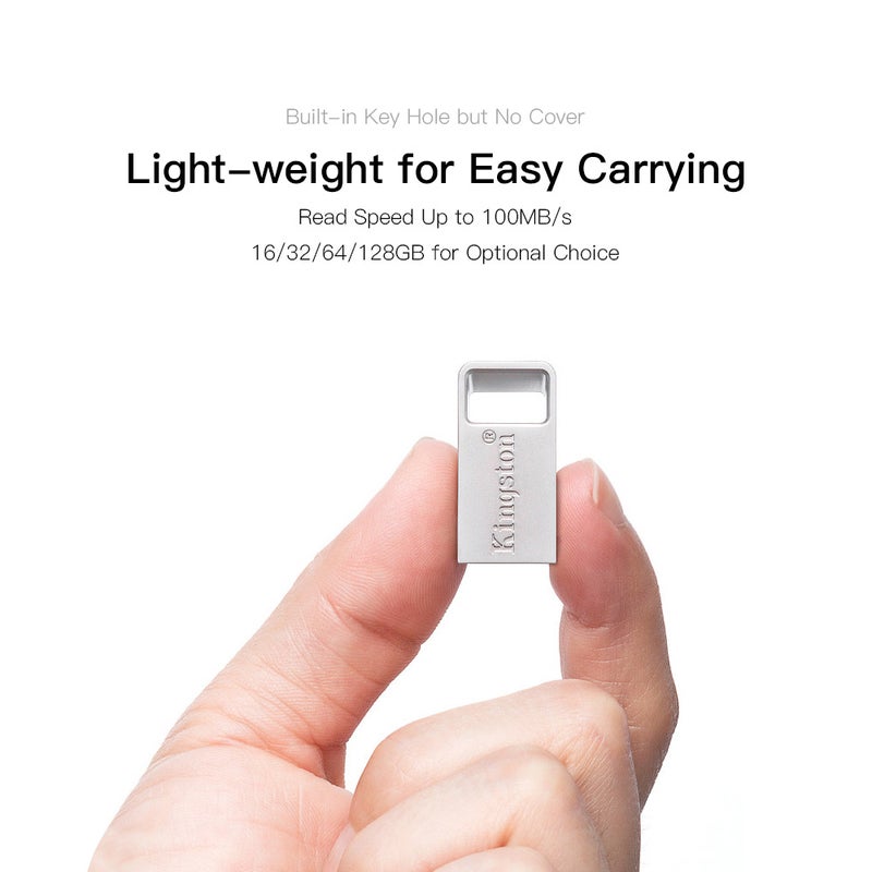 Kingston - DTMC3 32GB Memory 100MB/s High Speed USB Flash Drive C5632-32GB-L Silver - Image 1