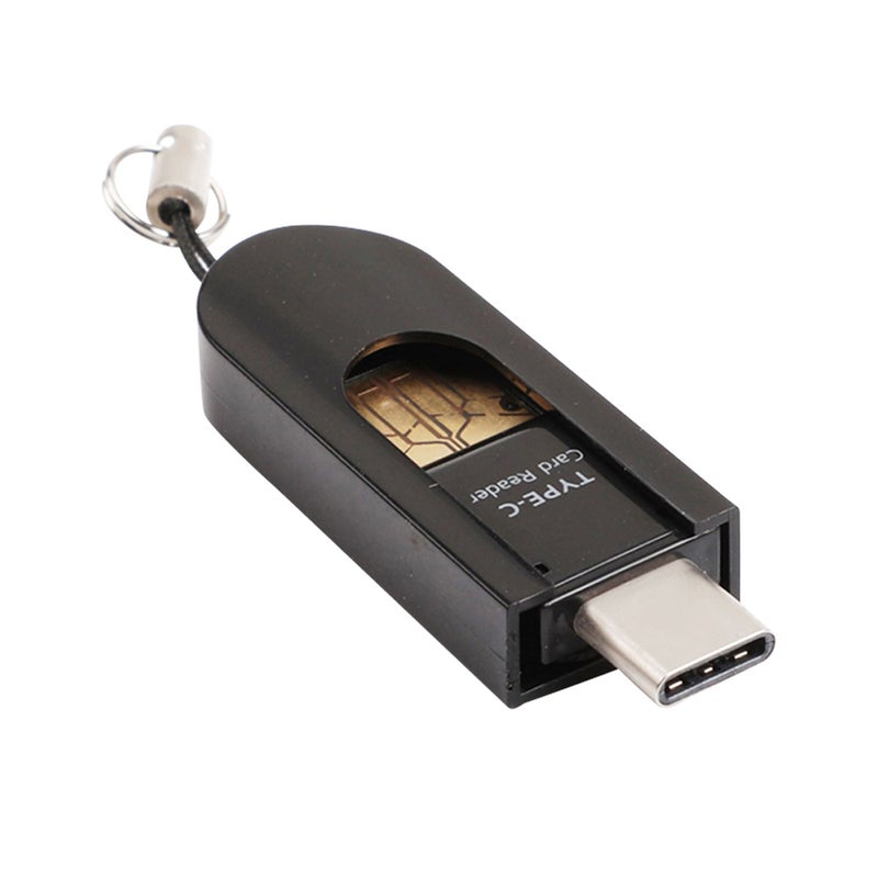 32GB Portable Type-C USB 2.0 Flash Drive C5522B-32-L Black - Image 1