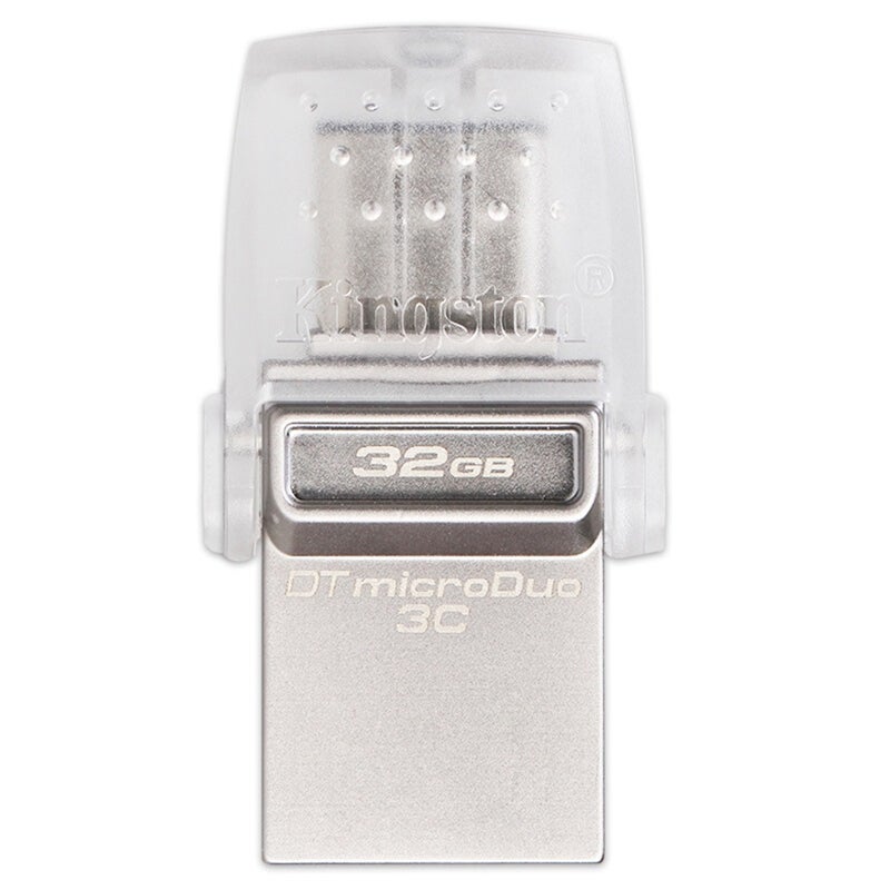 كينغستون فلاش درايف 3C مايكرو دو بمنفذ USB3.1 Type-C OTG مزدوج بتصميم على شكل قلم وذاكرة تخزين بسعة 32 جيجابايت C4058-32-L فضي - Image 5