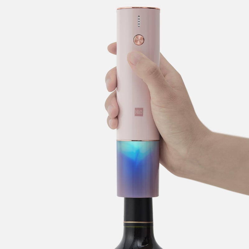 Huohou Electric  Wine Cork Opener With Foil Cutter Black 20 x 5 x 5cm  - Image 5