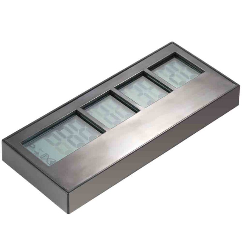 ساعة عد تنازلي رقمية متعددة الوظائف مزودة بشاشة LCD ومؤقت للمطبخ أسود 11.8 x 2.2 x 6سم  - Image 5