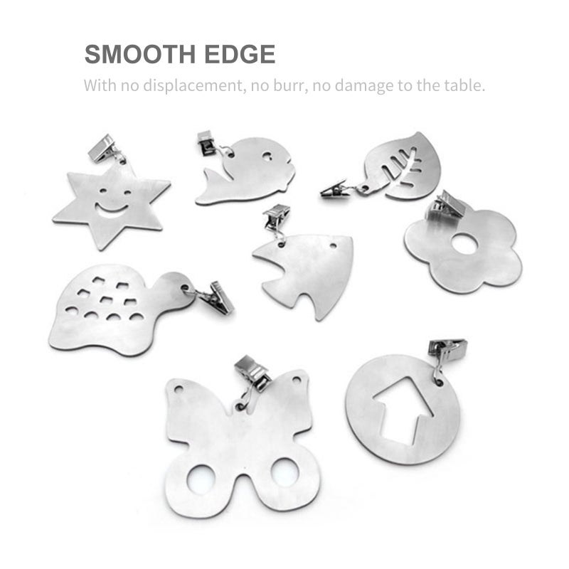 Tablecloth Weight Clamp Silver 7.5 x 1 x 7cm - Image 3