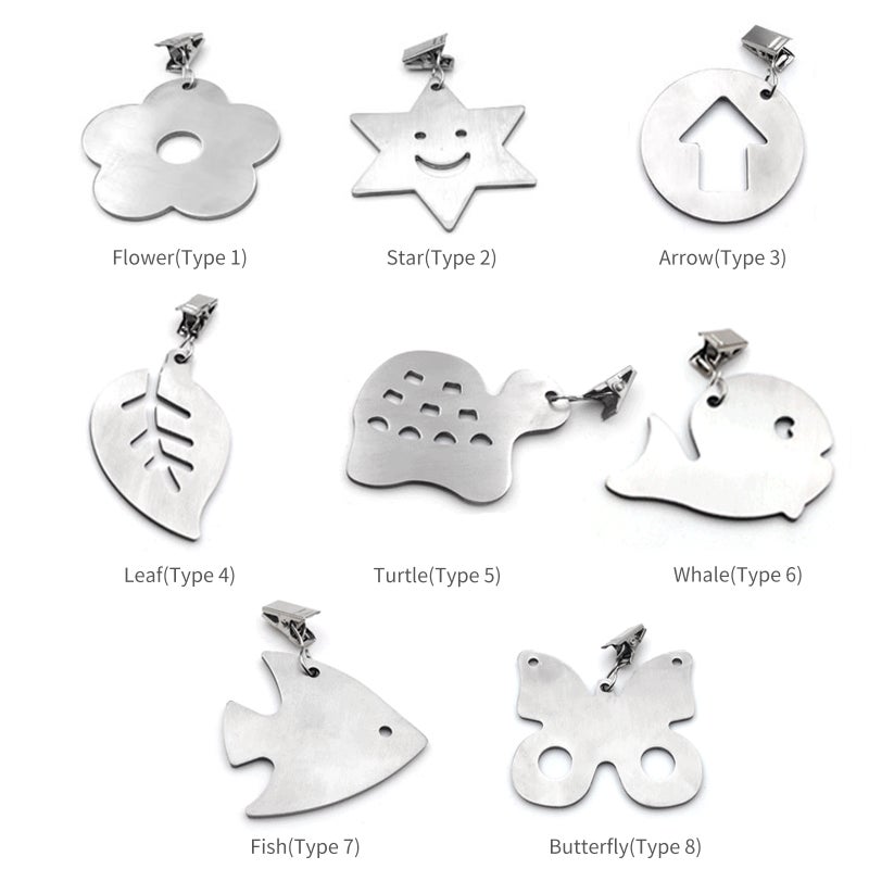 Tablecloth Weight Clamp Silver 7.5 x 1 x 7cm - Image 2