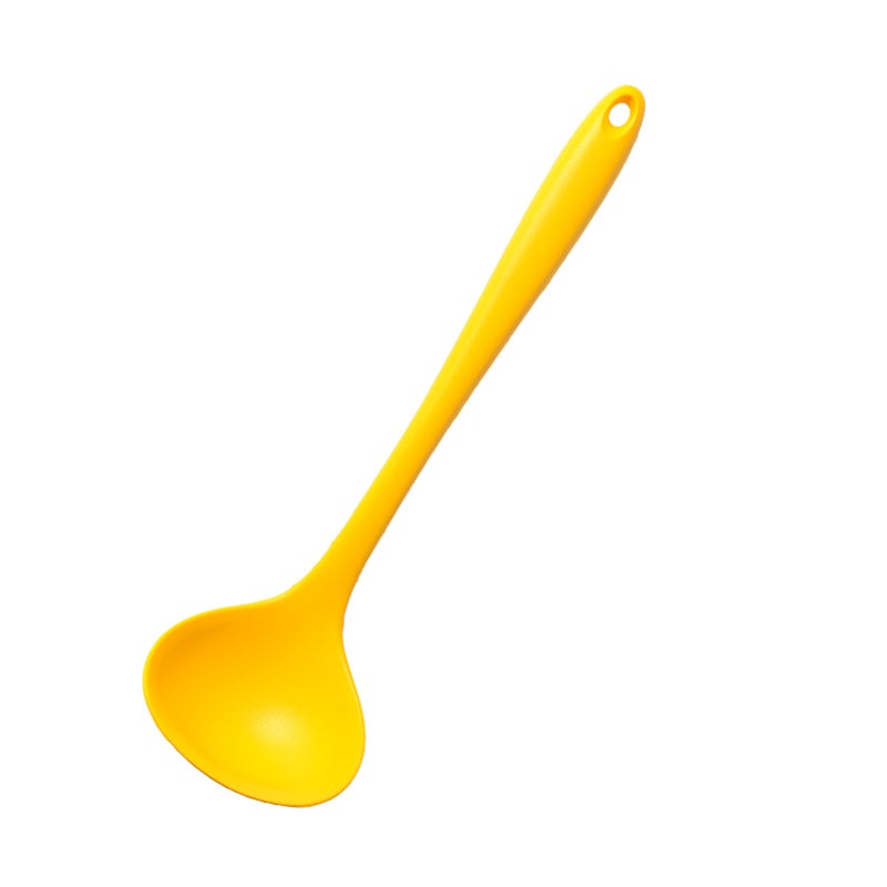 8-Piece Silicone Utensil Set With Storage Barrel Yellow 33 x 10 x 10cm - Image 5