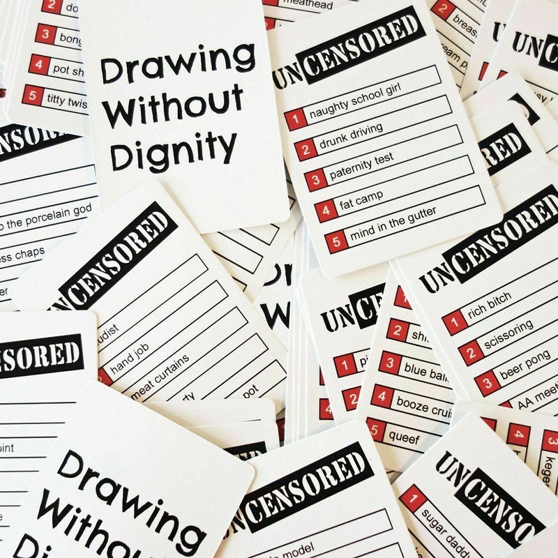 Drawing Without Dignity Party Card Game For Adult 13.34x8.26x10.8cm