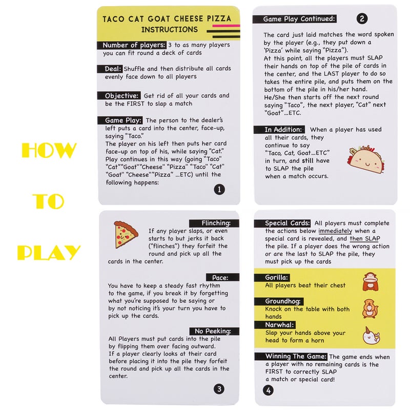 Generic - Taco Cat Goat Cheese Pizza Card Game 9 x 2.3 x 6.5cm - Image 1