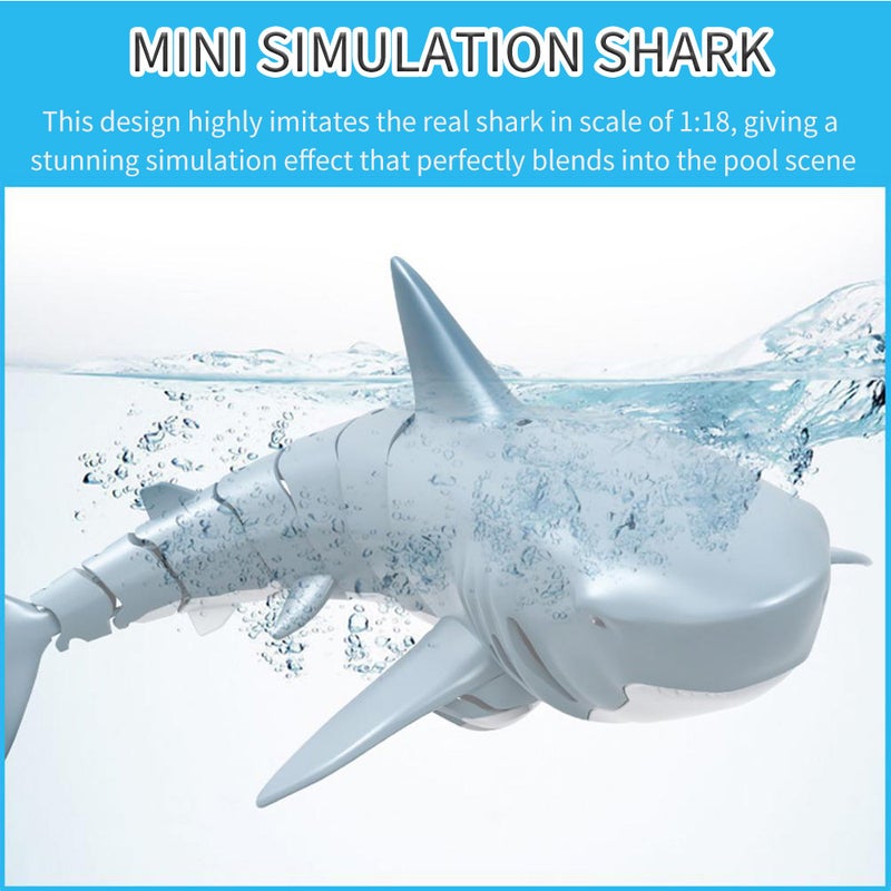 Mini RC Shark Remote Control Toy 20.4 x 11.2 x 15.2cm