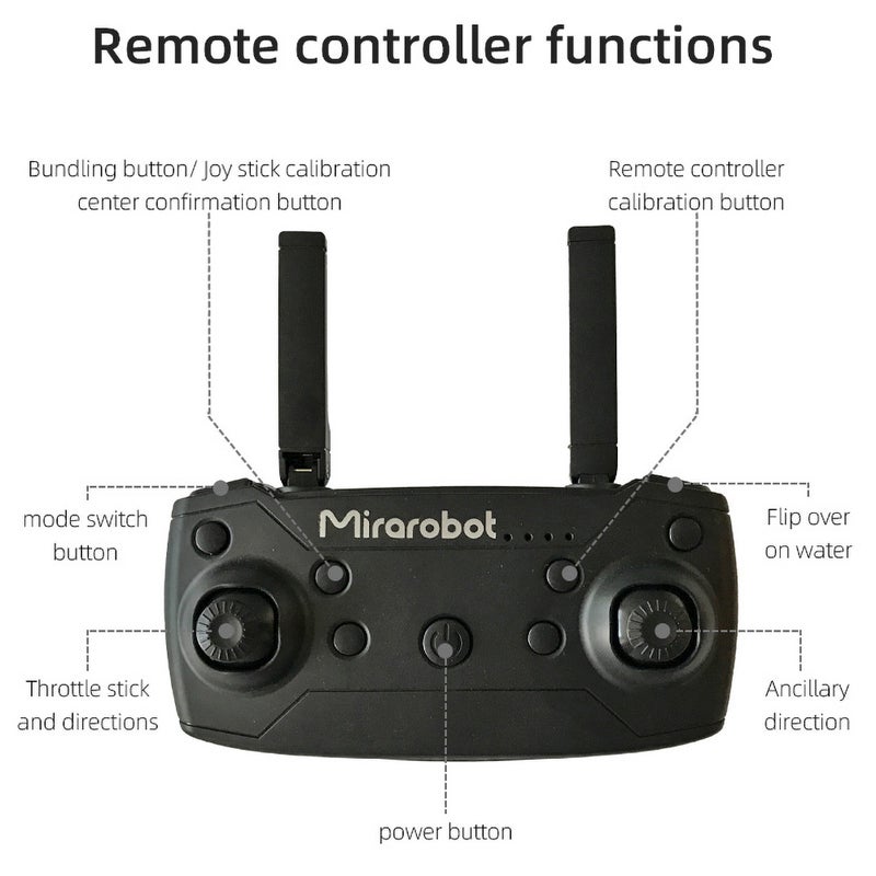 null - Mirarobot Domain S200 Mini Drone Remote Control Boat 23 x 8.5 x 19cm - Image 1
