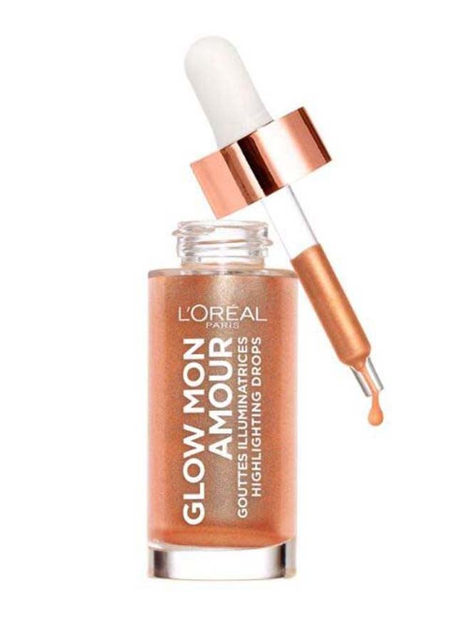 L'OREAL PARIS - Glow Mon Amour Wake Up And Glow Highlighting Drops Loving Peach - Image 1