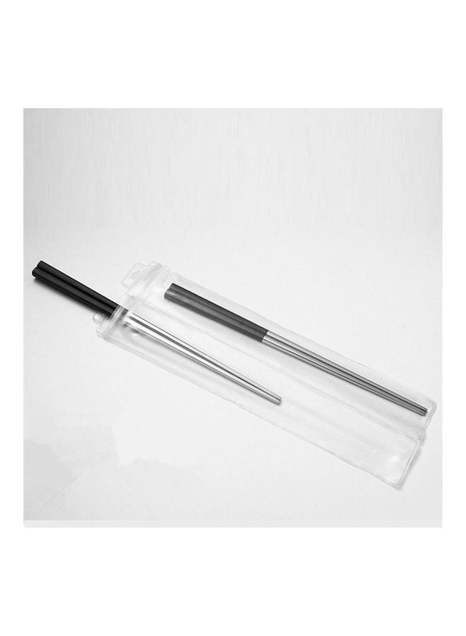 1 Pair 304 Stainless Steel Chopsticks Exquisite Cutlery for Hotel Wedding Home Use Anti-Slippery Black gold 23*23*23cm - Image 4