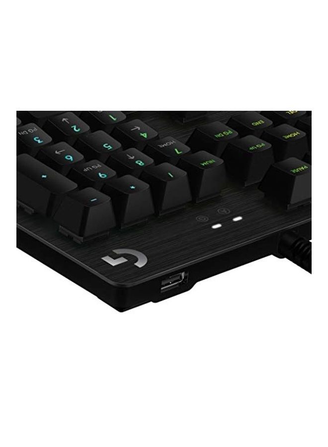 Logitech G512 SE Lightsync RGB Mechanical Gaming Keyboard with USB Passthrough - Black (Renewed)