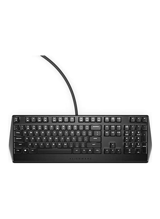 Alienware Mechanical Gaming Keyboard With Cherry MX Red Switches, Per-Key LED, USB Passthrough And Media Control - wired - Image 1