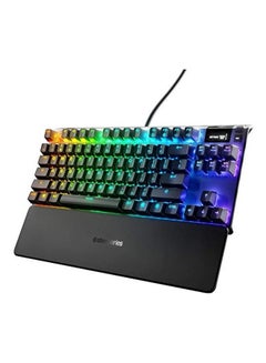 Apex 7 Tkl Compact Mechanical Gaming Keyboard - Oled Smart Display Usb Passthrough And Media Controls