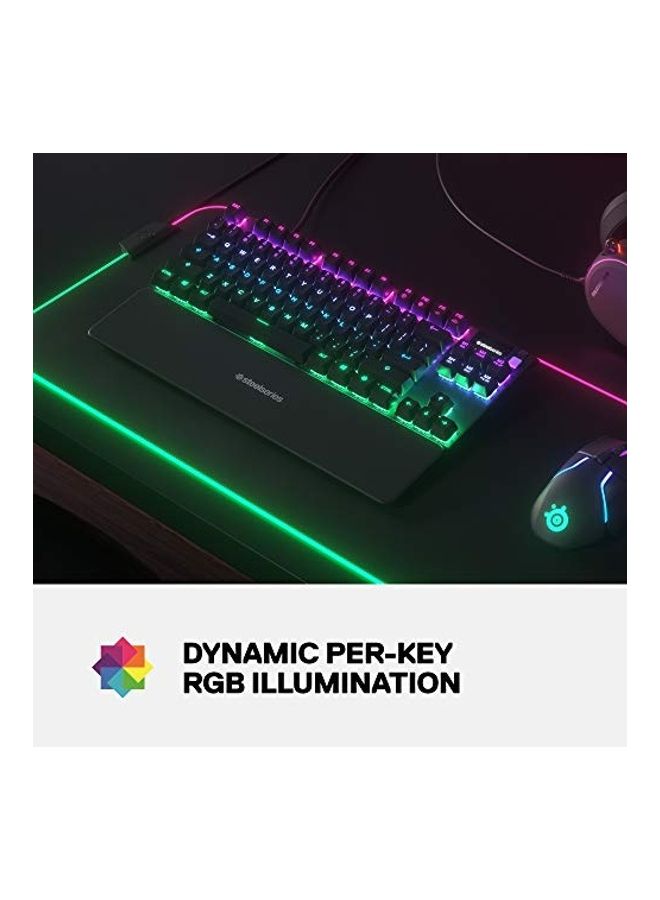 steelseries - Apex 7 Tkl Compact Mechanical Gaming Keyboard - Oled Smart Display Usb Passthrough And Media Controls - Image 1