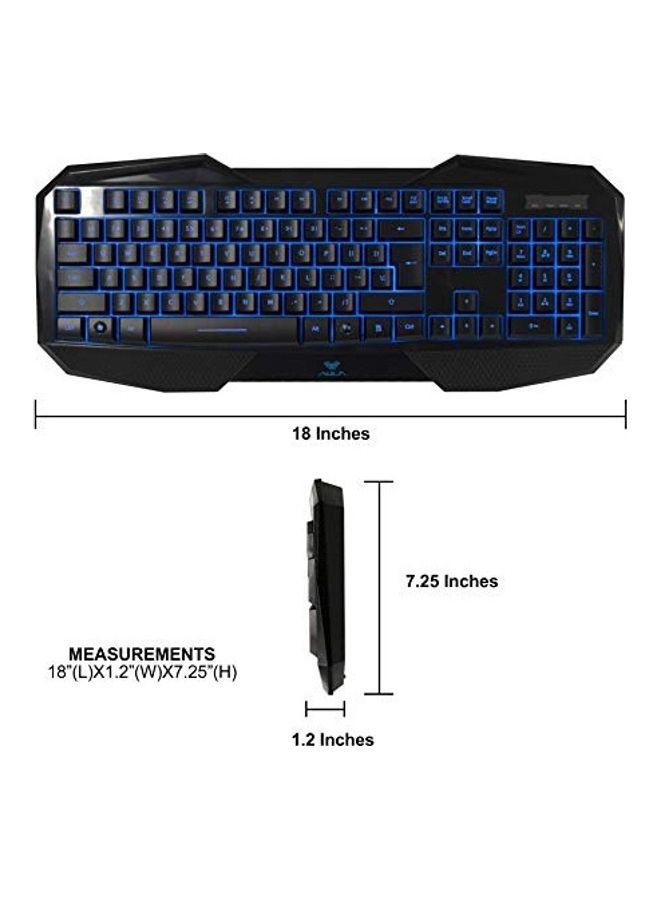 Gaming Keyboard And Mouse Combo,Led 104 Keys Usb Ergonomic Wrist Rest Computer Keyboard Usb Wired For Windows Pc Gamers