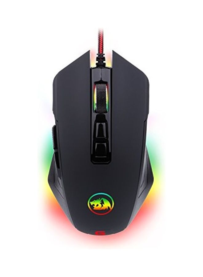 ريدراجون - ماوس ألعاب M715-RGB سلكي MMO بإضاءة خلفية LED، مريح وعالي الدقة وقابل للبرمجة مع 7 أوضاع إضاءة خلفية RGB تصل إلى 10000 نقطة لكل بوصة قابلة للتعديل للكمبيوتر الشخصي - Image 1