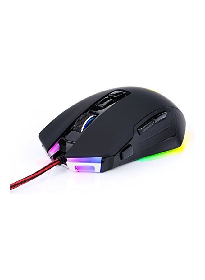 ريدراجون - ماوس ألعاب M715-RGB سلكي MMO بإضاءة خلفية LED، مريح وعالي الدقة وقابل للبرمجة مع 7 أوضاع إضاءة خلفية RGB تصل إلى 10000 نقطة لكل بوصة قابلة للتعديل للكمبيوتر الشخصي - Image 1