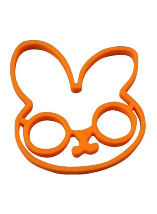 Generic - Silicone Rabbit Shape Frying Eggs Tools Cartoon Pancake Ring Egg Shaped Kitchen Tool Omelette Mold Orange 15*15*15cm - Image 1