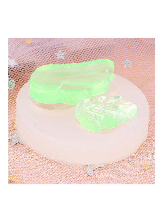 Silicone Crystal Mirror Leaves Epoxy Mold Handwork Decorative Mould Tool white 5*5*5cm - Image 3