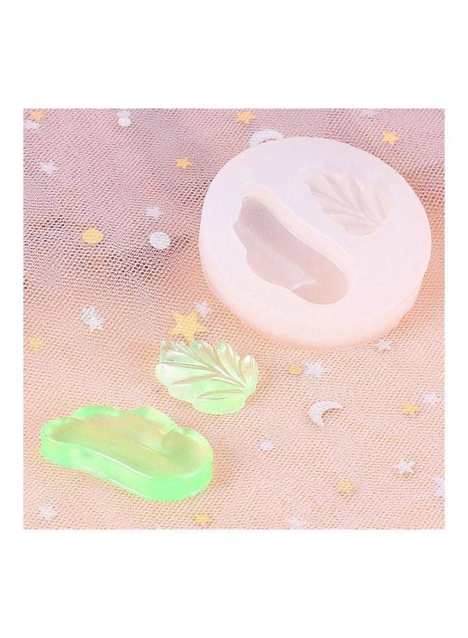 Silicone Crystal Mirror Leaves Epoxy Mold Handwork Decorative Mould Tool white 5*5*5cm - Image 5