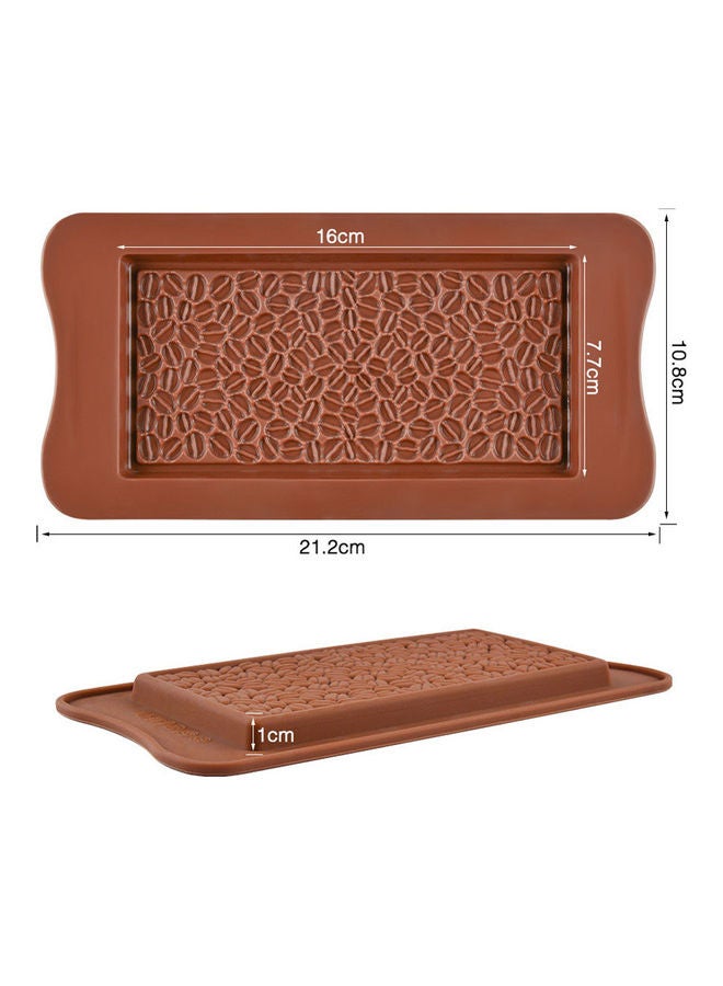 Coffee Beans Chocolate Silicone Mold Candy Cake Mould Biscuits Cookies DIY Baking Tool Brown 21*21*21cm  - Image 3
