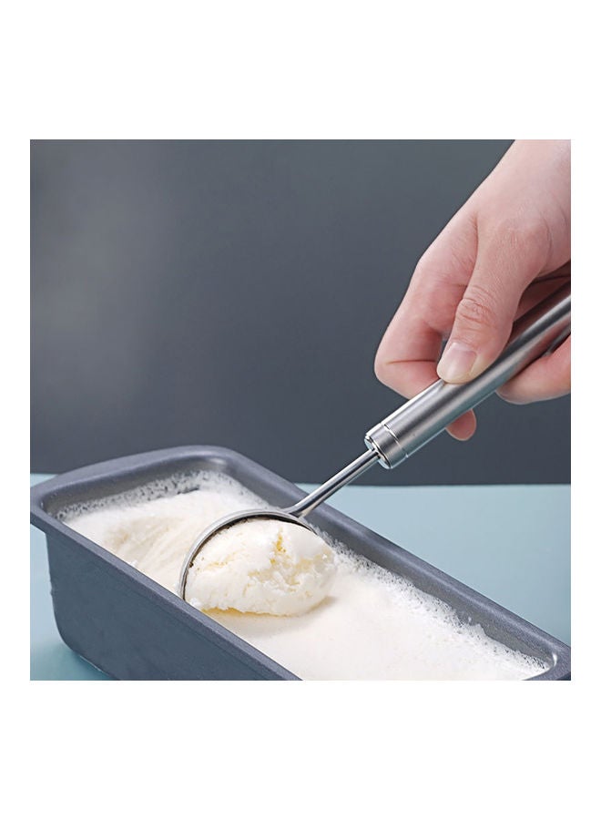 مغرفة آيس كريم وحلويات من الاستانلس ستيل ألوان متعددة 12*12*12سم - Image 3